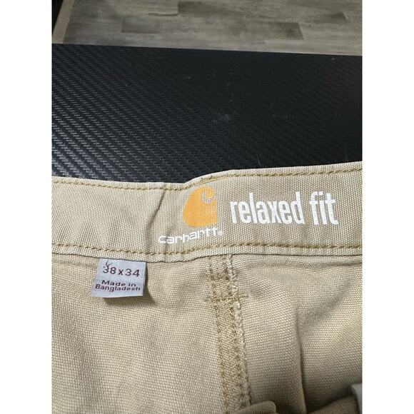 Carhartt Rugged Flex Loose Fit Canvas Work Pant Tan Size 38x34 - Picture 3 of 12